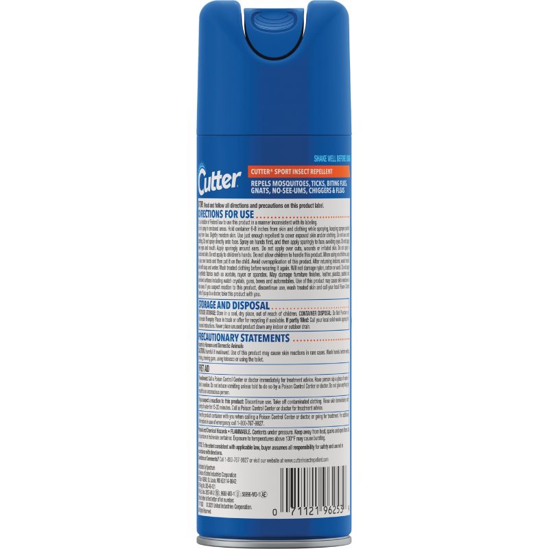 Cutter Sport Insect Repellent 6 Oz.