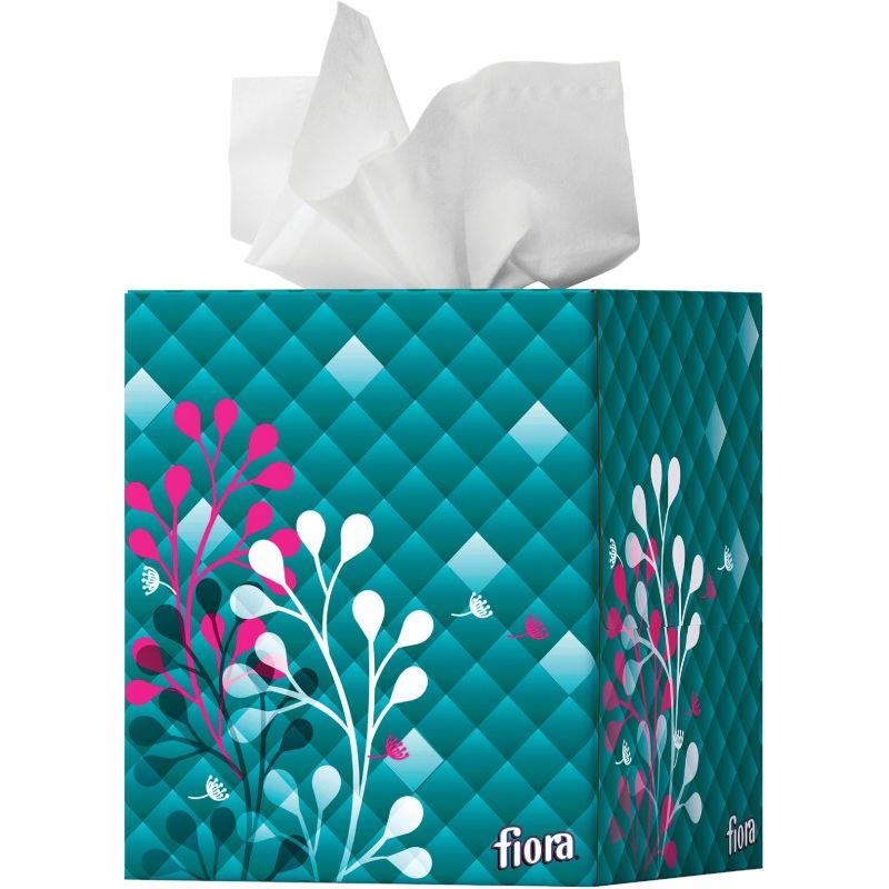 Fiora Facial Tissue 86 Ct., White (Pack of 18)