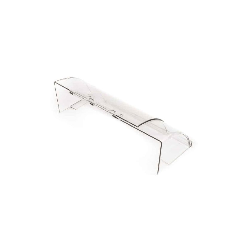 Dundas Jafine ADSPZW Air Deflector, 14 in L, 7 to 14 in W, Plastic, Clear Clear