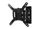 Sanus LSF110-B1 Full-Motion TV Mount, Plastic/Steel, Black, Wall, For: 19 to 40 in Flat-Panel TVs Weighing Up to 35 lb Black