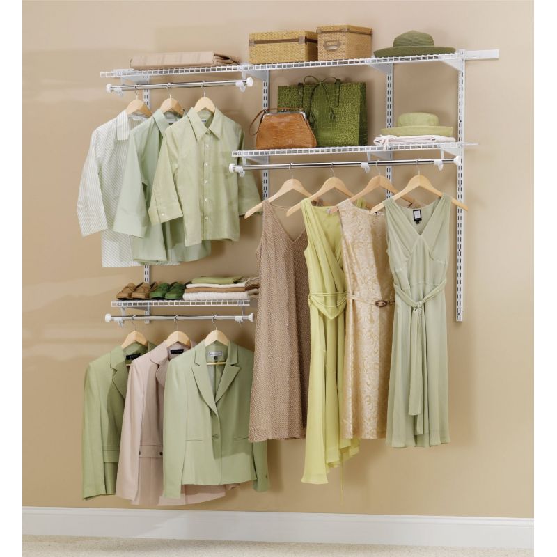 Rubbermaid Configurations 3 Ft. To 6 Ft. White Closet System