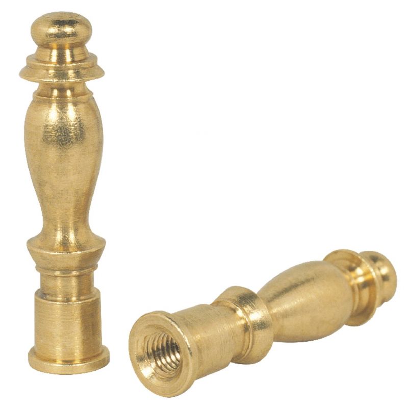 Westinghouse 2 In. Brass Lamp Finial 1/4 Tapped