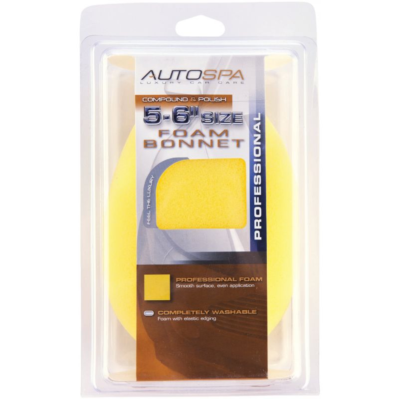 Auto Spa Foam Waxing and Polishing Bonnet 5 In. To 6 In.