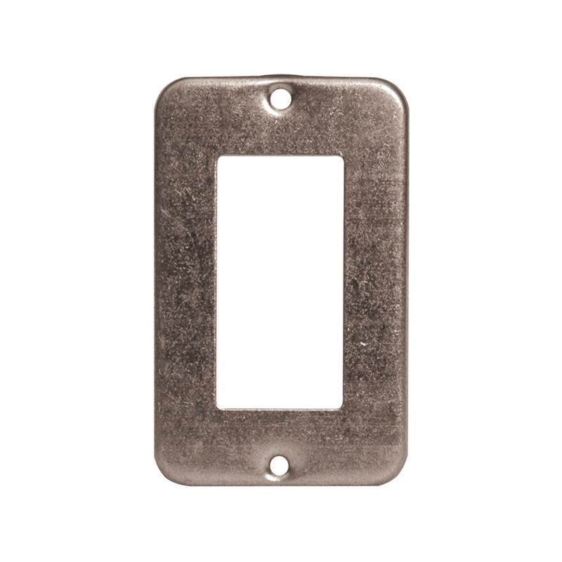 Tradeselect 11C10BAR Utility Box Cover, 4 in L, 2-1/2 in W, Metal