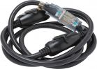 Do it Best 14/3 In-Line Multi Outlet Extension Cord Black, 15