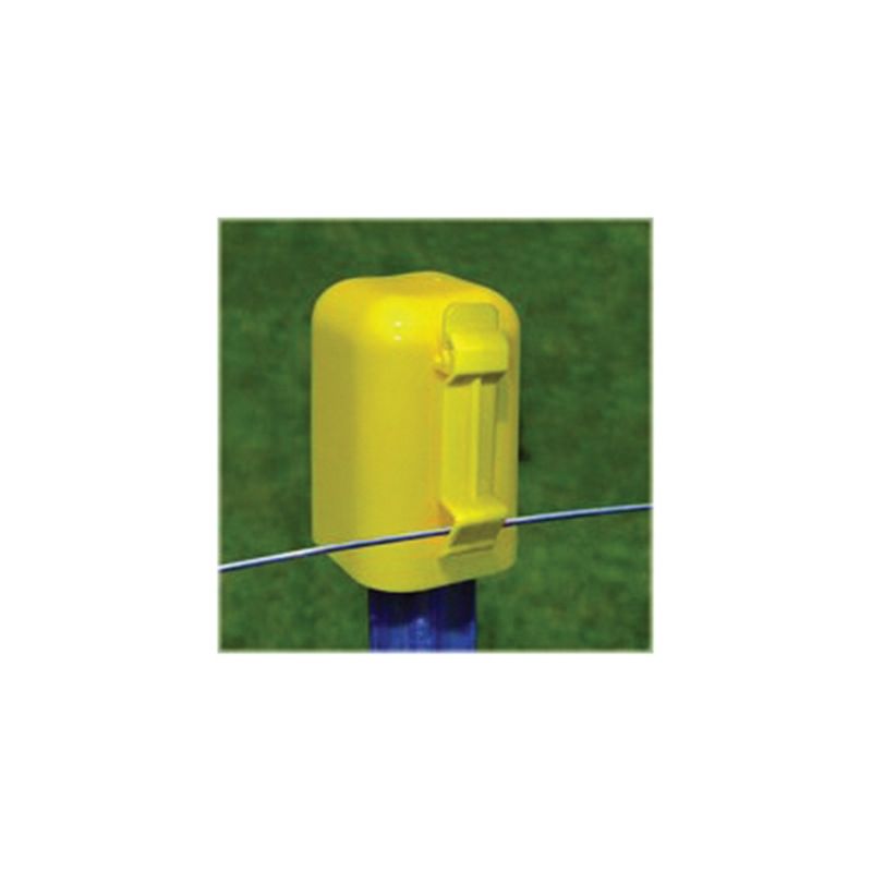 Zareba ITCPY-Z Safety Cap and Insulator, Polytape, Polyethylene, Yellow Yellow