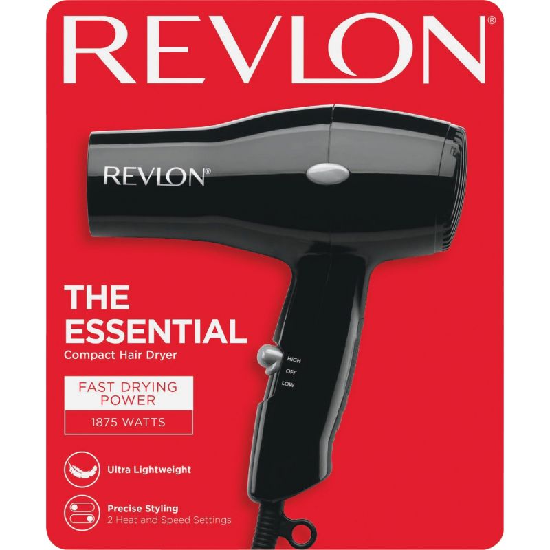 Revlon Essentials Compact Hair Dryer Black