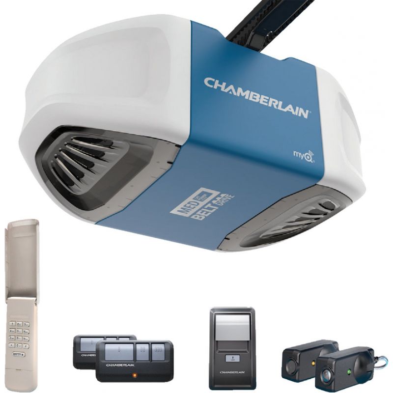 Buy Chamberlain B510 Quiet & Strong Belt Drive Garage Door Opener With MED Lifting Power
