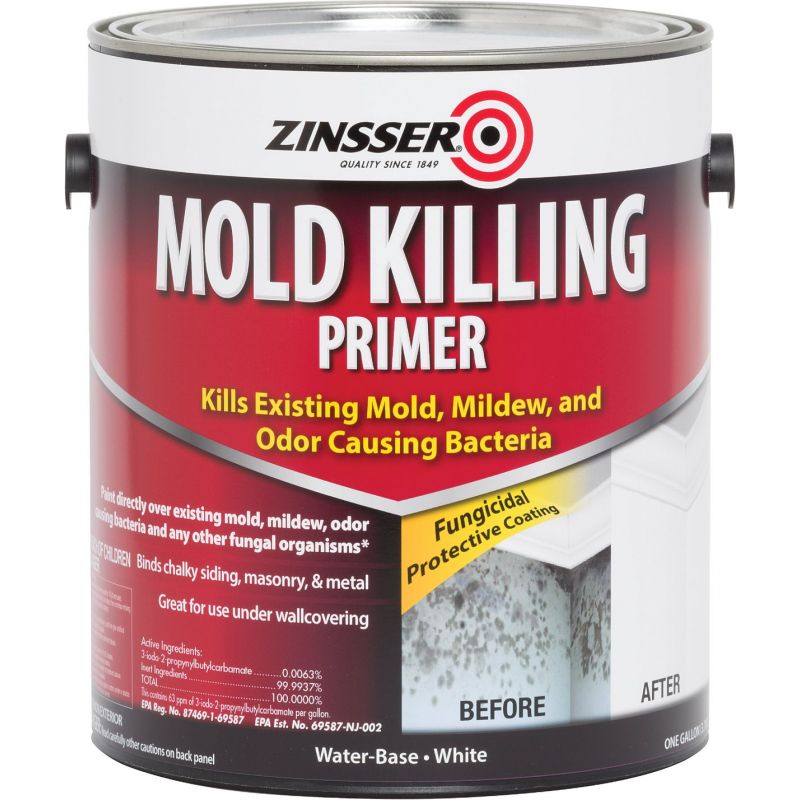 Zinsser Mold Killing Interior/Exterior Primer White, 1 Gal.