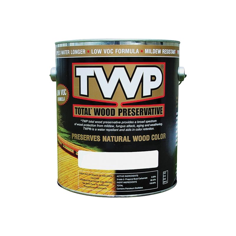 TWP 1500 Series TWP-1500-1 Wood Preservative, Clear, Liquid, 1 gal, Can Clear (Pack of 4)