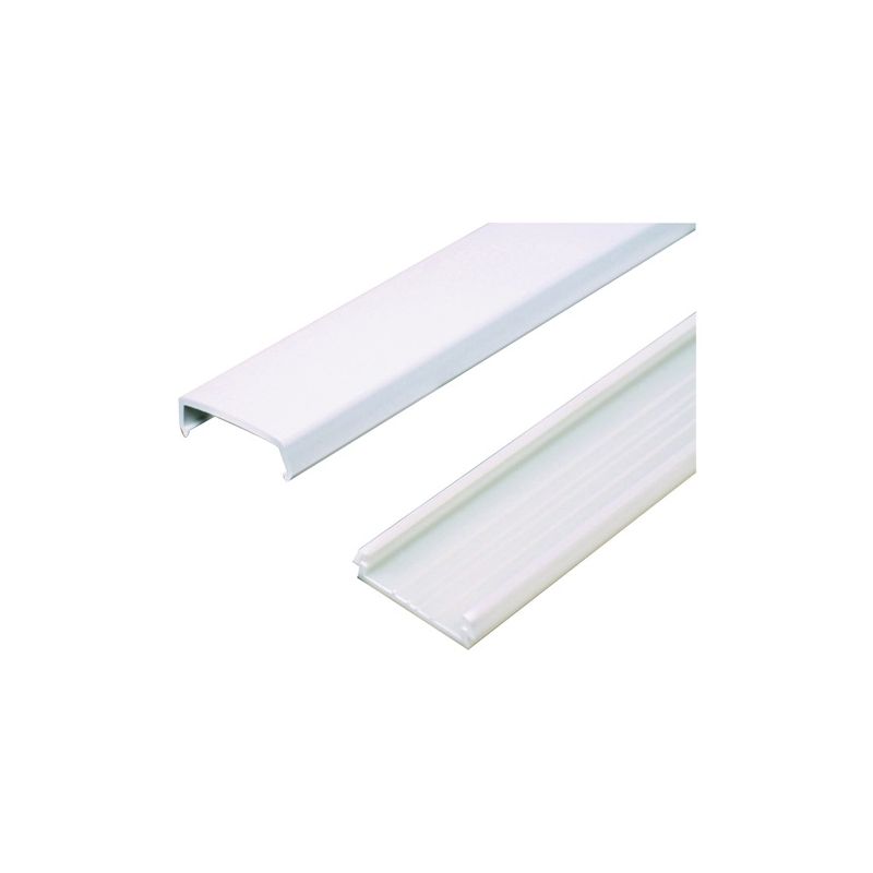Wiremold NMW NMW1 Raceway Wire Channel, 60 in L, 1-5/16 in W, 1 -Channel, Plastic, White White