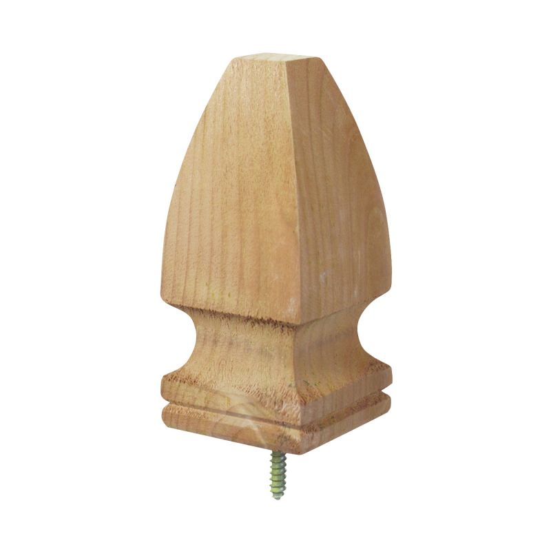 UFP 106515 Post Top, 6-3/4 in H, French Gothic, Pine, White White