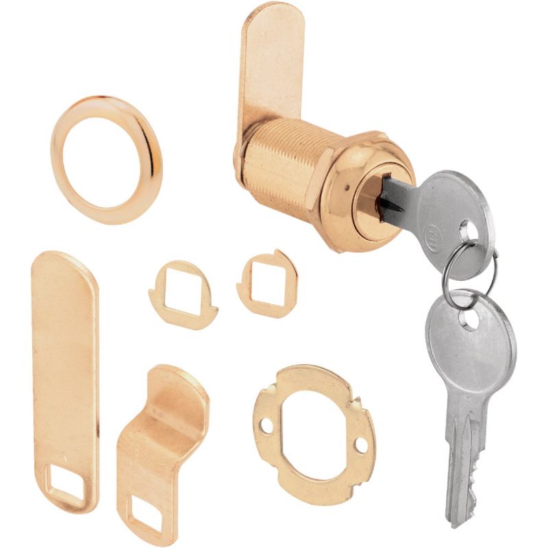 Defender Security Brass Door &amp; Drawer Lock Kit Brass