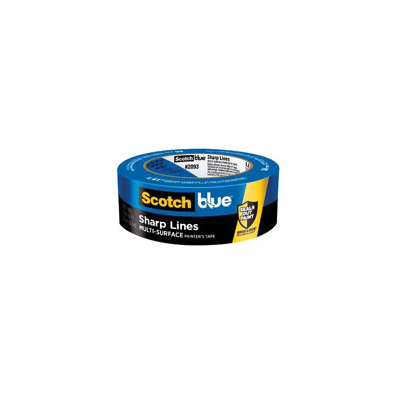 ScotchBlue Sharp Lines 2093-36NC Painter&#039;s Tape with Edge-Lock, 60 yd L, 1.41 in W, Blue Blue
