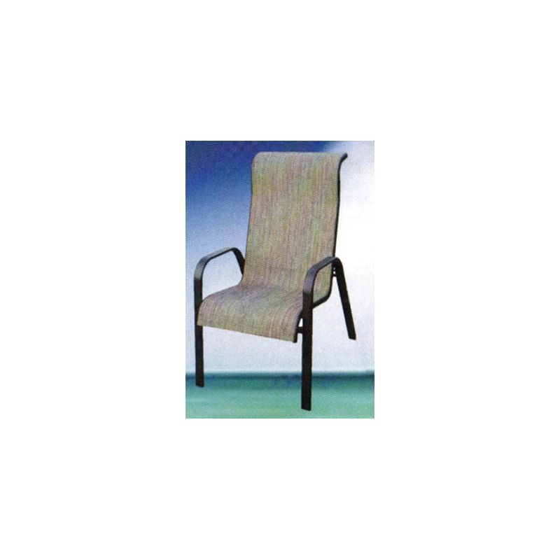 Seasonal Trends 50707 Stack Chair, 34-1/4 in D, 43.30 H in H, Gray Tweed/Textiline Black, Black/Gray Black/Gray