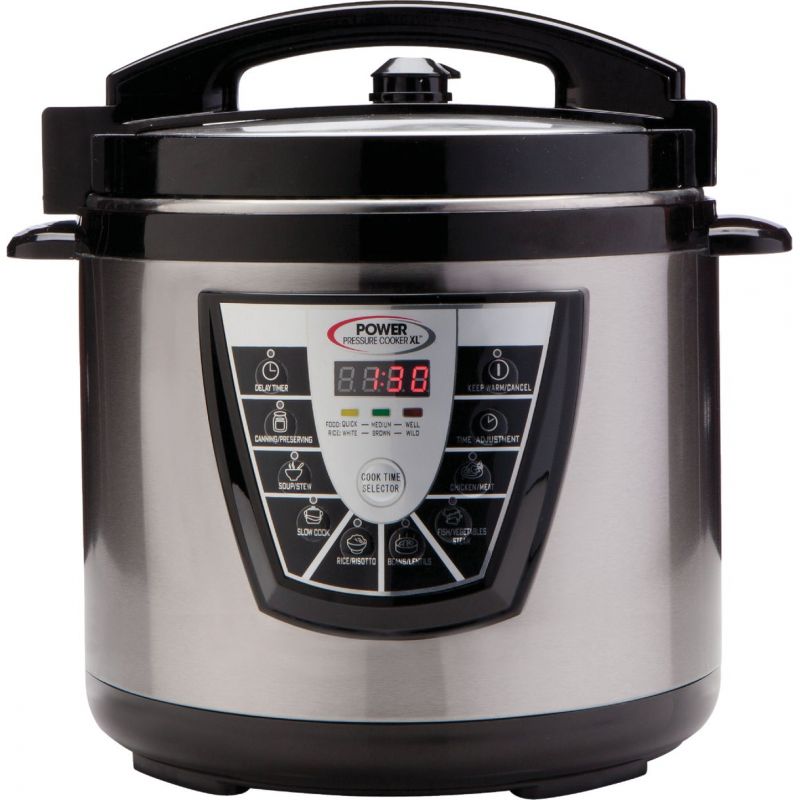 Buy Power Pressure Cooker XL/Canner Silver/Black
