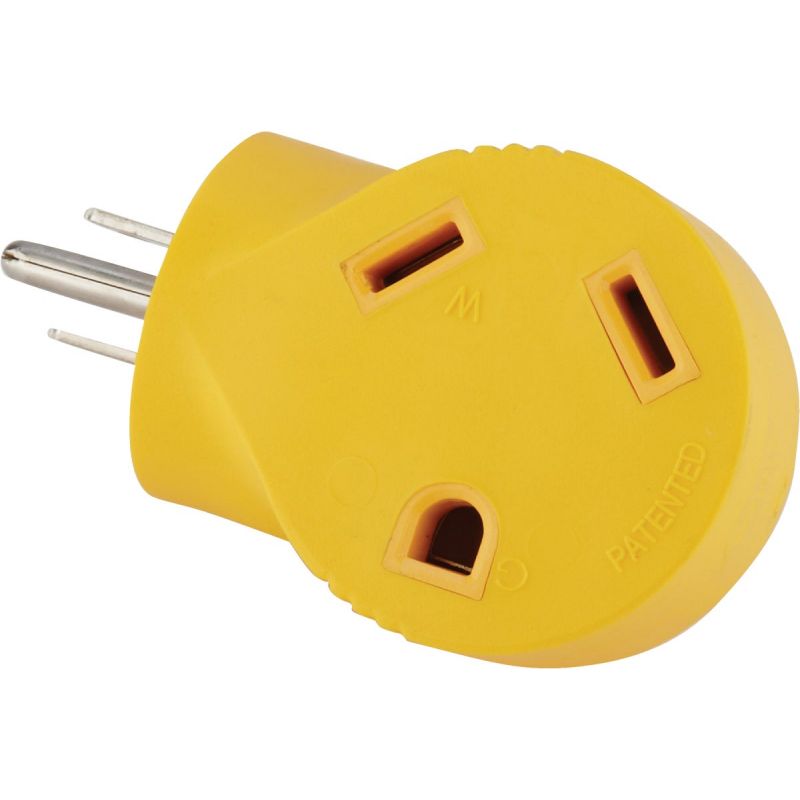Camco Power Grip RV Plug Adapter 15 Male To 30 Female