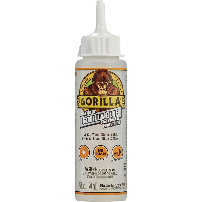 Gorilla Clear All-Purpose Glue 5.75 Oz., Clear