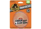 Gorilla TOUGH &amp; CLEAR 6036002 Mounting Tape, 150 in L, 1 in W, Clear Clear