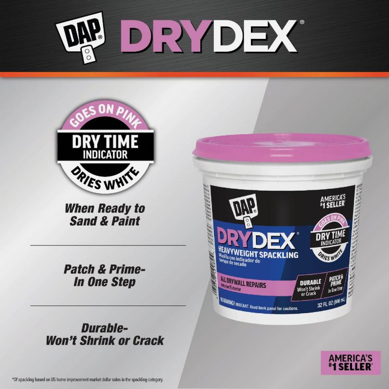 DAP Drydex Spackling White, 0.5 Pt.