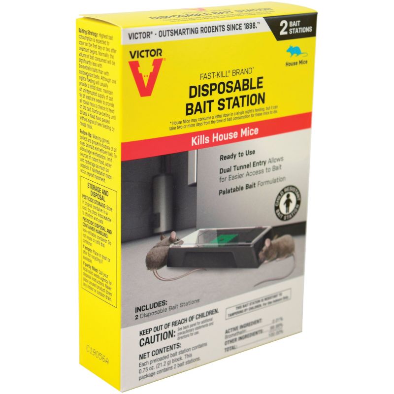 Victor Fast-Kill Disposable Mouse Bait Station