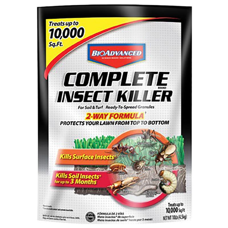 BioAdvanced 700288H Insect Killer, Granular, Sprinkle Application, 10 lb Bag Light Brown