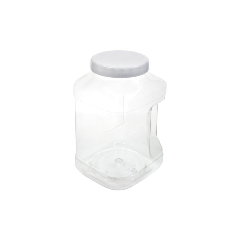 Arrow Plastic 739 Stackable Container, 128 oz Capacity, Clear, 5-1/2 in L, 6 in W, 9-1/2 in H 128 Oz, Clear