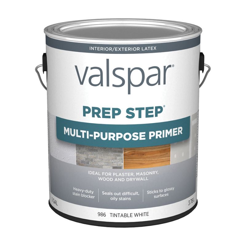 Valspar Prep Step 986 Series 07 Multi-Purpose Primer, Tintable White, 1 gal Tintable White