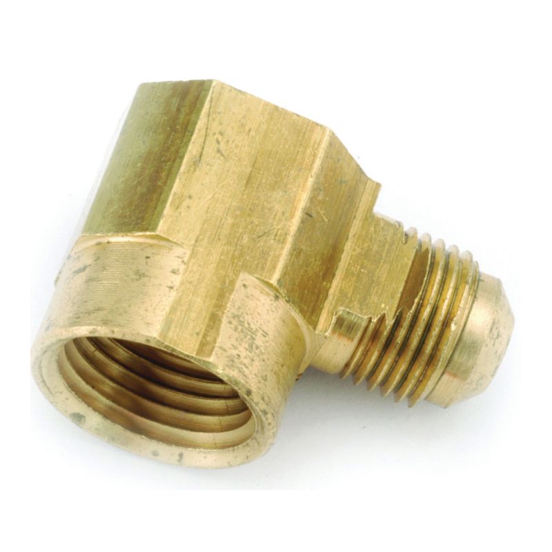 Anderson Metals 754050-0606 Tube Elbow, 3/8 in, 90 deg Angle, Brass, 1000 psi Pressure