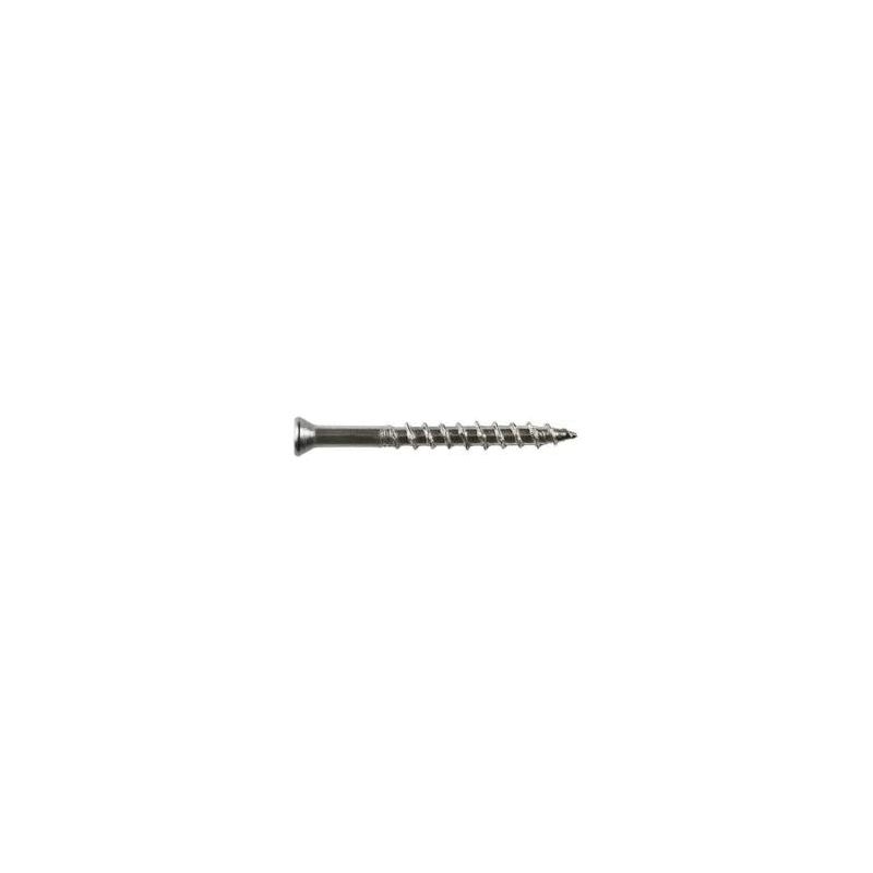 Simpson Strong-Tie Deck-Drive DWP T08162WPP Screw, #8 Thread, 1-5/8 in L, Box Thread, Flat Head, 6-Lobe Drive