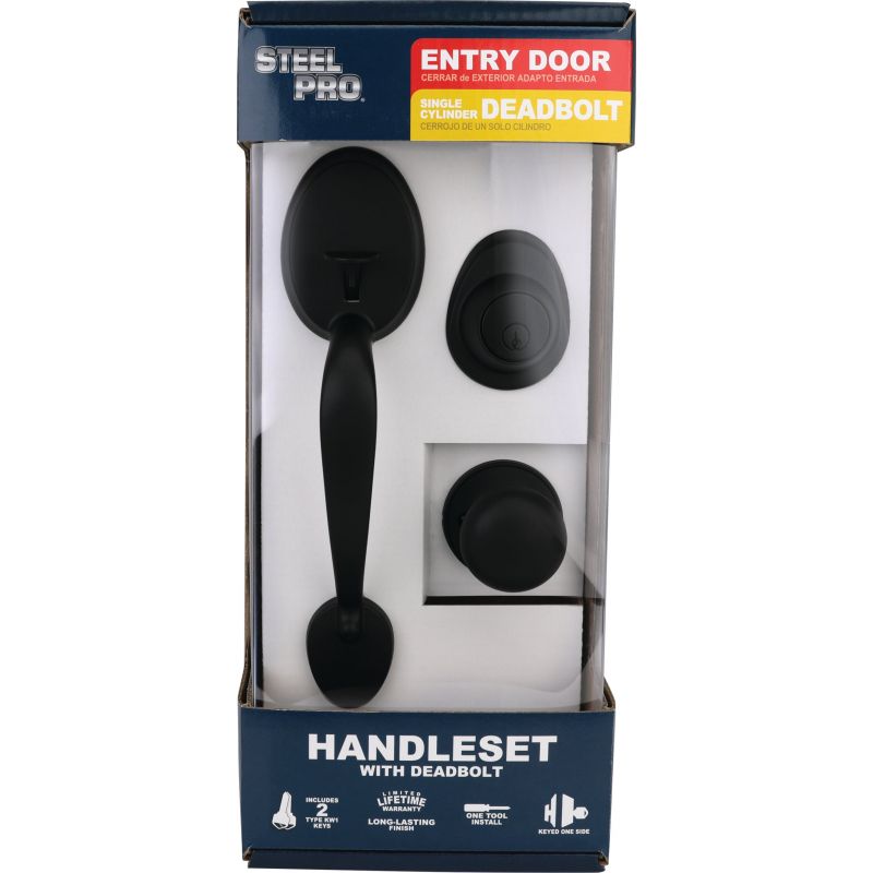 Steel Pro Half Round Entry Door Handleset