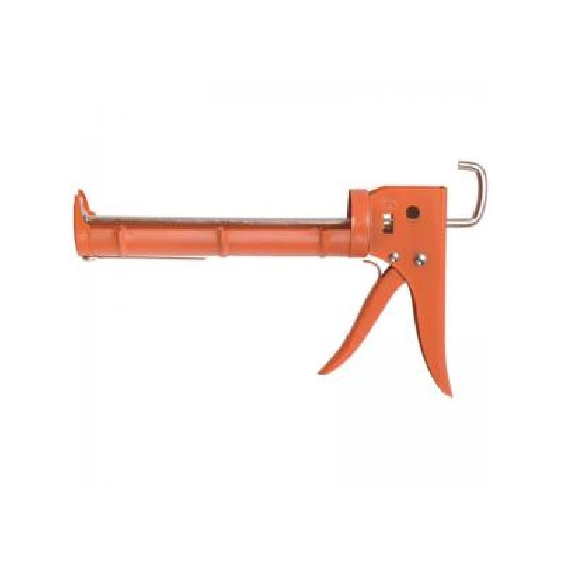 Hyde 46310 Caulk Gun, 10 oz Cartridge, Ratchet Handle Orange