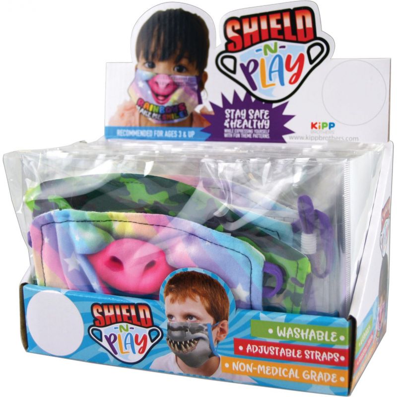 Novelty Shield-N-Play Kids Mask Washable (Pack of 24)