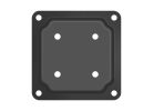Nuvo Iron WPCP4B Wood Post Connector Plate, 4 x 4 in Column/Post, Steel, Black, 1/EA Black