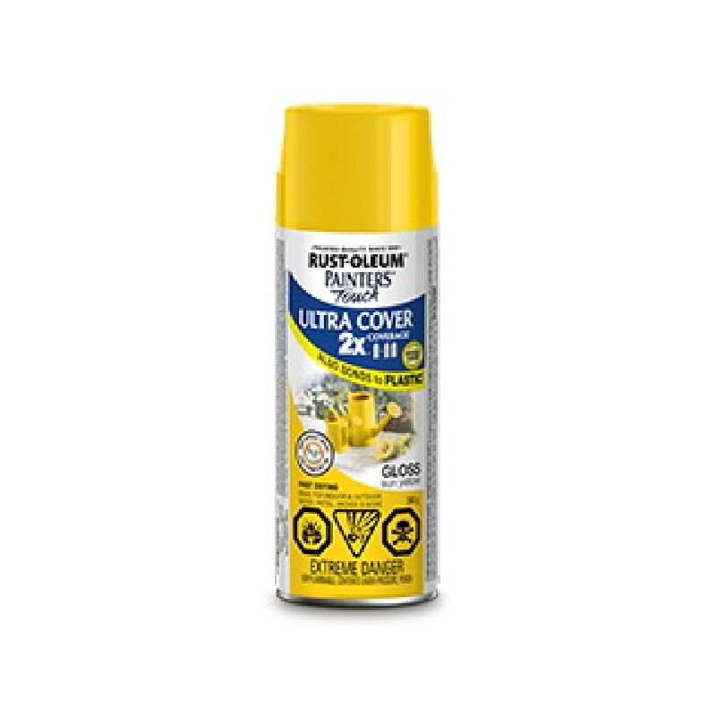 Rust-Oleum 253712 Spray Paint, Gloss, Sun Yellow, 340 g, Can Sun Yellow (Pack of 6)