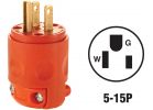 Leviton Residential Grade Cord Plug Orange, 15