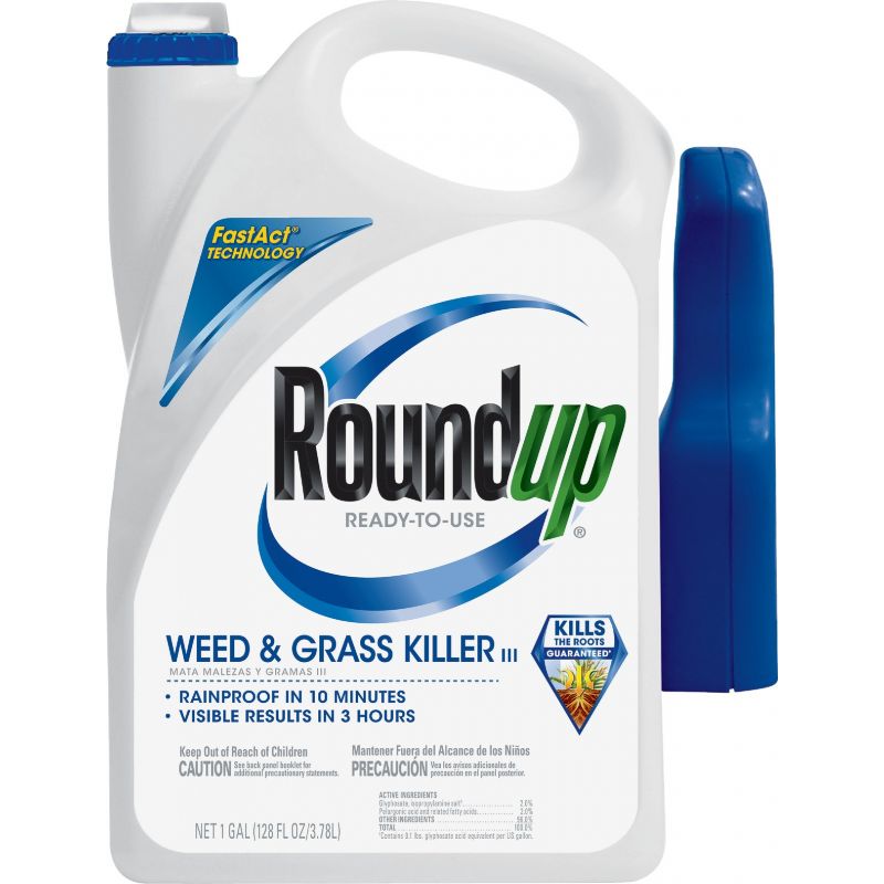 Roundup Weed &amp; Grass Killer III 1 Gal., Trigger Spray