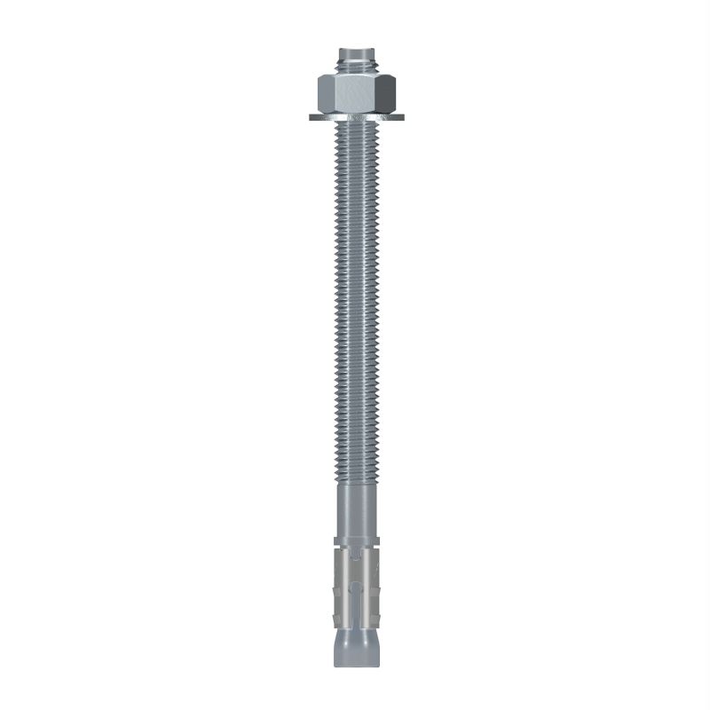 Simpson Strong-Tie Strong-Bolt 2 STB2-62812P1 Wedge Anchor, 5/8 in Dia, 8-1/2 in L, Carbon Steel, Zinc Gray (Pack of 10)