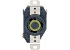 Leviton 30A Locking Outlet Receptacle Black, 30A