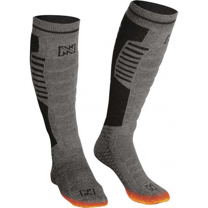 Mobile Warming Heated Socks S, Gray/Black, Heated