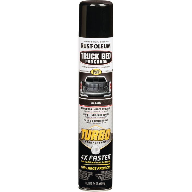 Rust-Oleum Pro Grade Truck Bed Liner Turbo Spray 24 Oz., Black