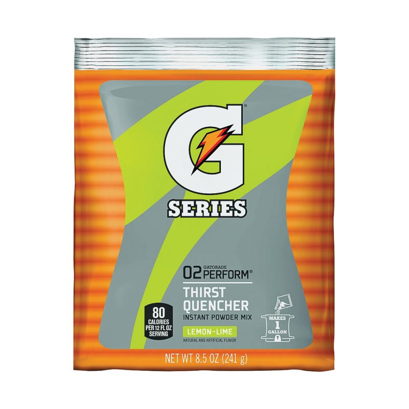Gatorade 03956 Thirst Quencher Instant Powder Sports Drink Mix, Powder, Lemon-Lime Flavor, 8.5 oz Pack