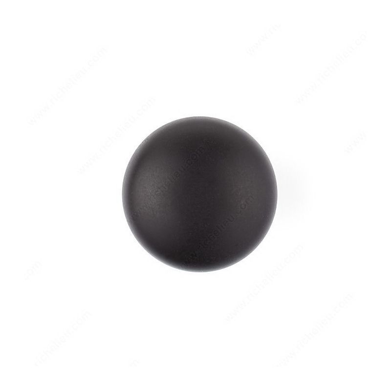 Richelieu Classic Series BP4923ORB Knob, 1-3/16 in Projection, Brass, Oil-Rubbed Bronze 1-1/4 In, Brown, Traditional