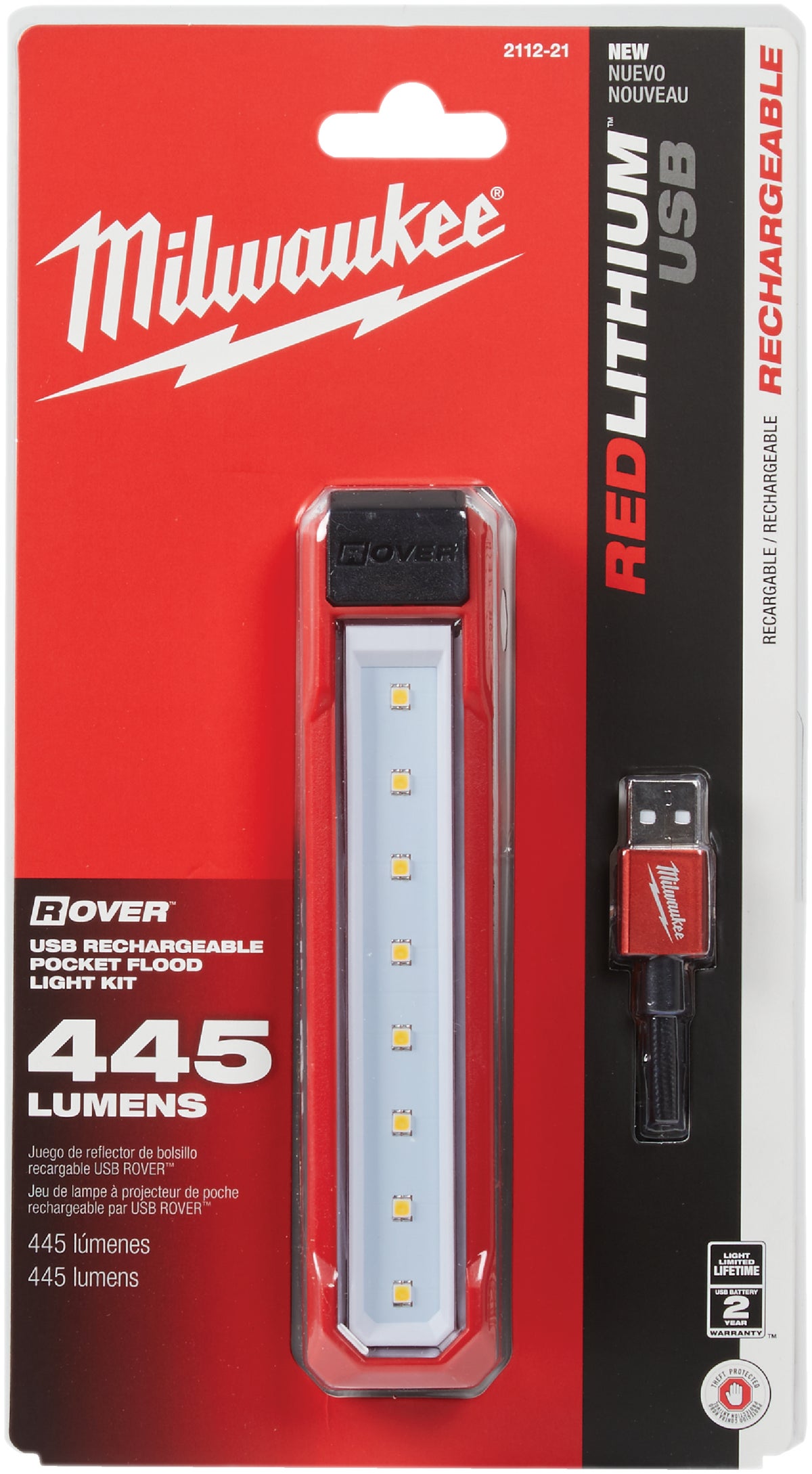 2112-21 Milwaukee Rechargeable LED Work Light 