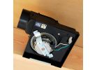 Air King BFQ140 Exhaust Fan, 9-1/8 in L, 8-1/2 in W, 0.8 A, 120 V, 1-Speed, 120 cfm Air, ABS/Polycarbonate White