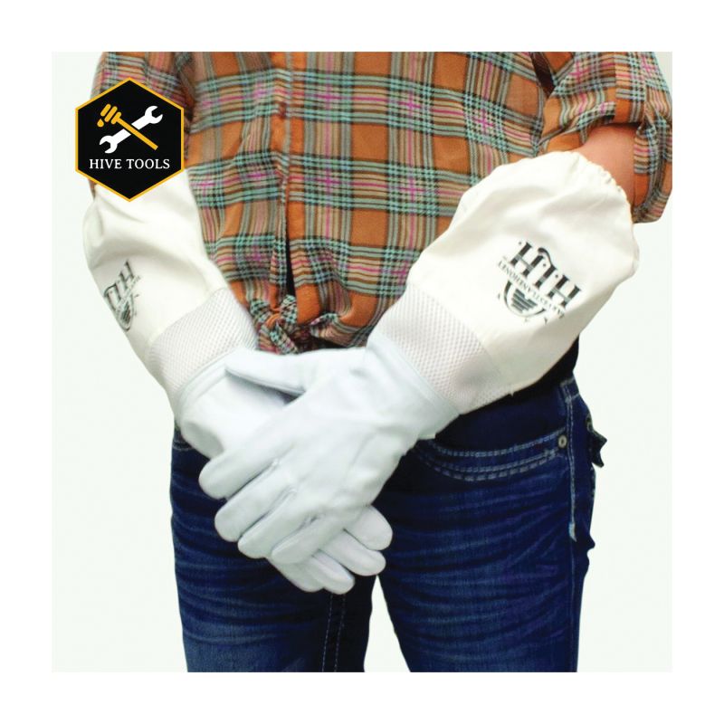 Harvest Lane Honey CLOTHGXL-103 Beekeeping Gloves, XL, Goatskin Leather XL
