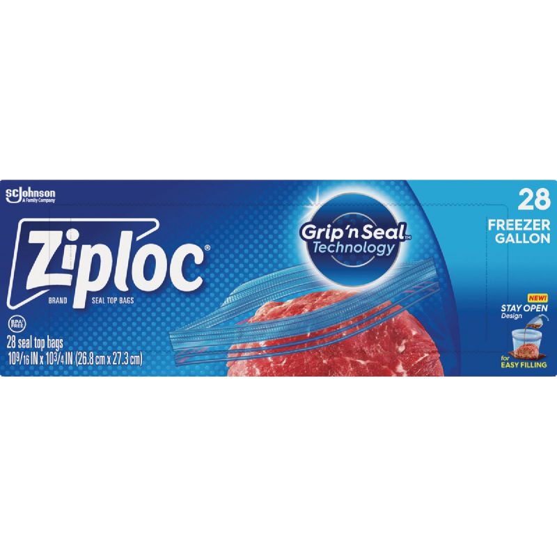 Ziploc Double Seal Lock Freezer Bag Gal.