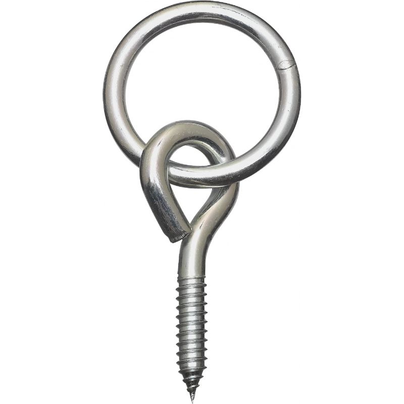 National Zinc Hitch Ring With Screw Eye