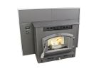 US STOVE 6041I Corn and Pellet Fireplace Insert Stove, 27-3/4 in W, 31 in D, 23-3/4 in H, 2200 sq-ft Heating, Steel Black