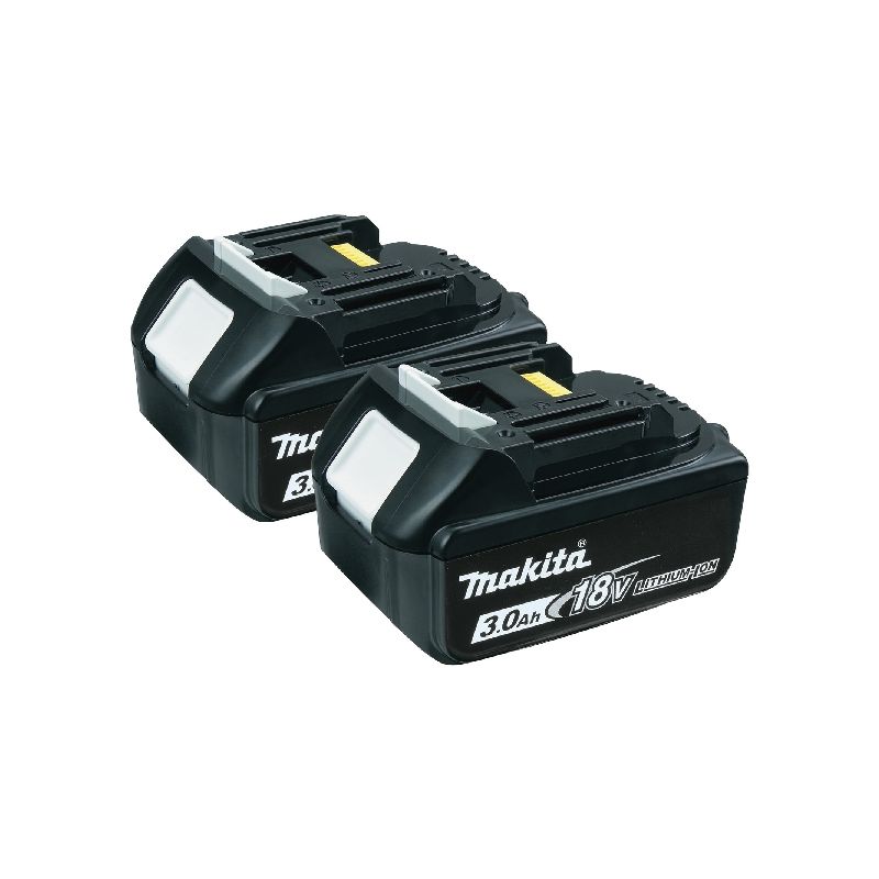 Makita LXT BL1830-2 Rechargeable Battery, 18 V Battery, 3 Ah